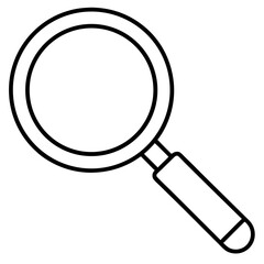 Flat Magnifying Glass Vector