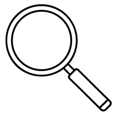 Flat Magnifying Glass Vector