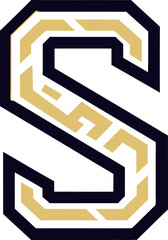 Luxury Monogram S Design, Corporate Brand Identity