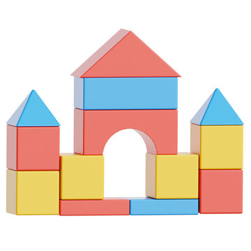 Building Blocks 3d Illustration