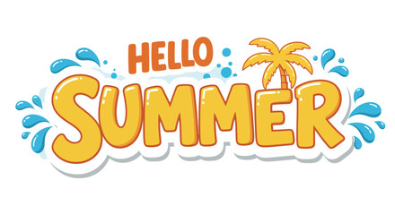 text hello summer poster