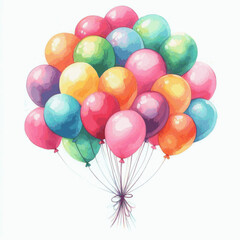 Watercolor Lift balloon isolated vector illustration svg