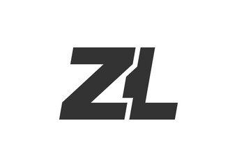 ZL Techno Editable Font Logo For Corporate Branding. Bold, Futuristic Design With Unique Typographic Ideas. Minimal Custom Type And Dynamic Letter