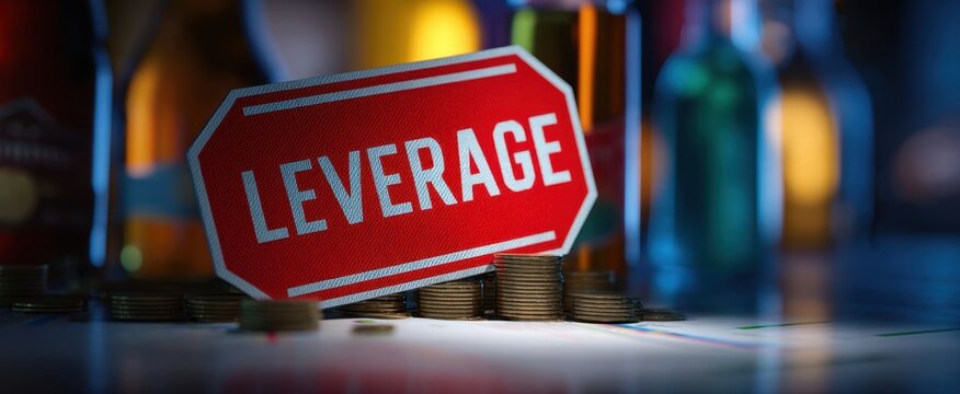 The leverage sign emphasizing financial growth and investment strategy in a dynamic business environment.