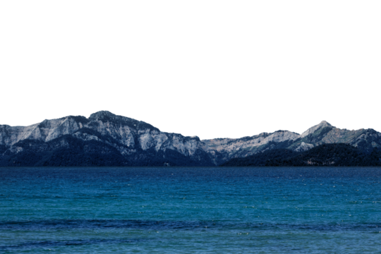beautiful view of the turquoise sea against the backdrop of mountains - Powered by Adobe