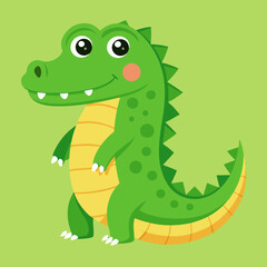 Naklejka premium Cute crocodile 