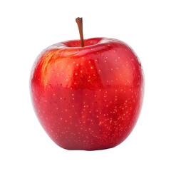 Close-up of a glossy red apple