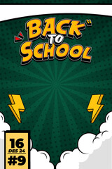 back to school text effect