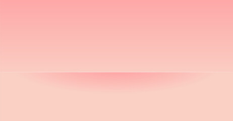 A gradient of pastel peach hues creates a soft, minimalist background with a subtle shadow, evoking a sense of calm and serenity across the smooth horizontal planes