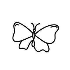 butterfly line icon
