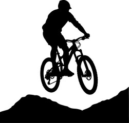 Fototapeta premium mountain biking, cycling, bike rider, outdoor vector bundle