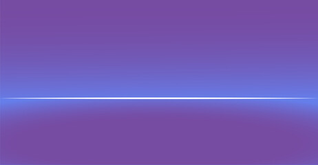 This image displays a clean and elegant abstract composition featuring horizontal division created by a crisp, bright white line against a serene gradient of purple and blue hues