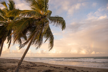 Amazing sunset on Atlantic ocean
