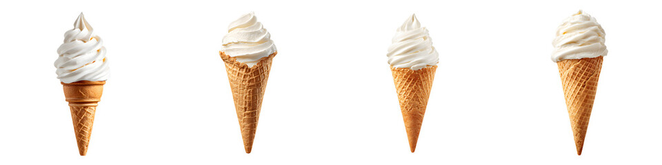 Soft Serve Ice Cream Cones - Summer Treat