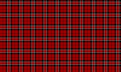 Seamless plaid pattern, red, black, white, classic and distinctive design, suitable for clothing design such as skirts, pants, dresses, emphasizing elegance and modernity.