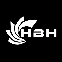 HBH letter design. HBH letter technology logo design. HBH Monogram logo design for entrepreneur and business	
