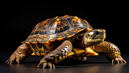 Obraz premium Reptile, turtle, profile view
