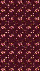seamless pattern with flower. Frangipani flowers illustration