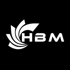 HBM letter design. HBM letter technology logo design. HBM Monogram logo design for entrepreneur and business	
