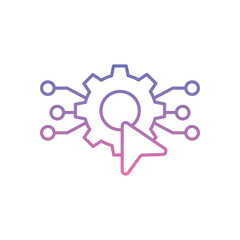 Digital Transformation Icon vector stock illustration