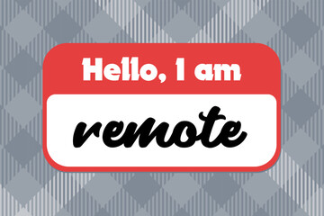 Remote worker concept illustration. Teleworking outside office.