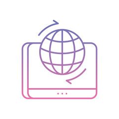 Remote Access Icon vector stock illustration