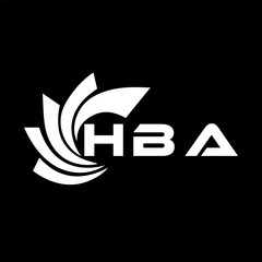 HBA letter design. HBA letter technology logo design. HBA Monogram logo design for entrepreneur and business	
