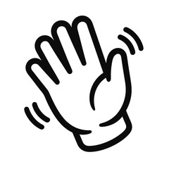 Outline Clapping Hands Icon Vector - Symbolizing Applause, Congratulations, and Appreciation