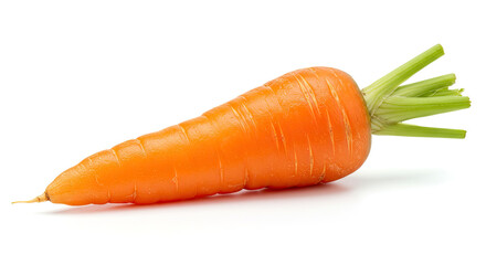 Fresh Orange Carrot Isolated on White Background 2.