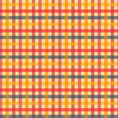 Geometric square pattern. Gingham autumn style background.