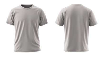 Minimalist white cotton t shirt hanging loosely on clothesline, floating against pure white backdrop, highlighting clean design aesthetic