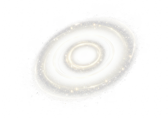 An ethereal white galaxy swirls with light, isolated on transparent background, creating a cosmic abstract design