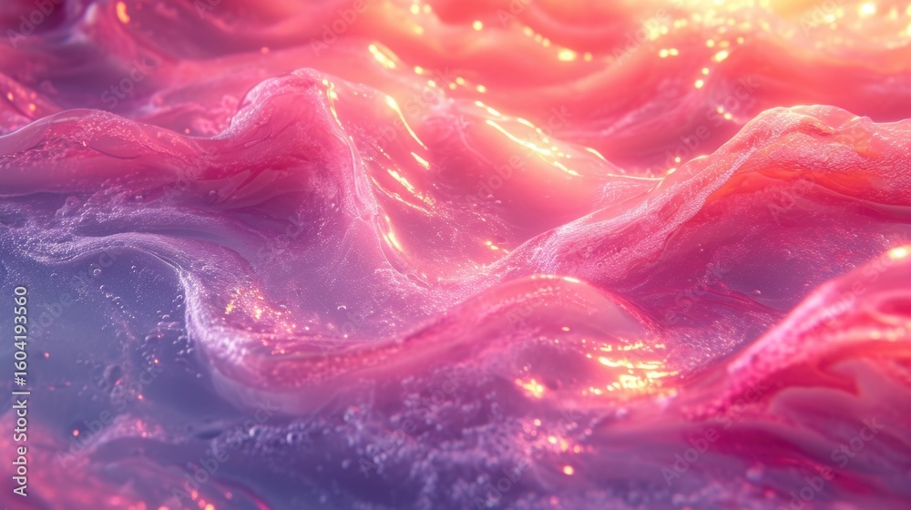 Fototapete abstract background with colorful waves, abstract pastel fluid jelly texture, background. presentati