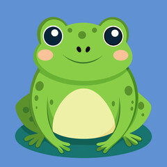 Obraz premium Cute frog isolated 