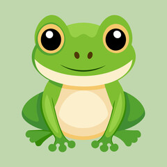 Fototapeta premium Cute frog isolated 