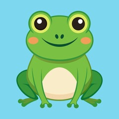 Obraz premium Cute frog isolated 