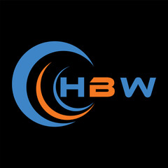 HBW letter design. HBW letter technology logo design . HBW Monogram logo design for entrepreneur and business	

