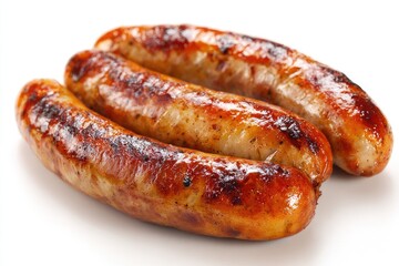 Bratwurst isolated on white background