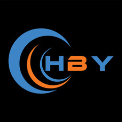HBY letter design. HBY letter technology logo design. HBY Monogram logo design for entrepreneur and business	
