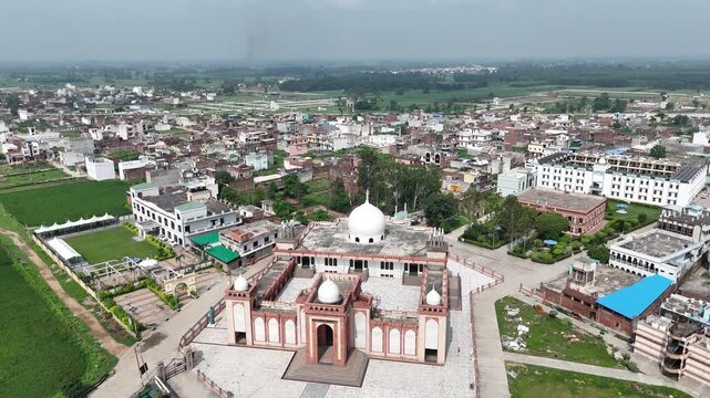 An arial 4k footage of Masjid at Darul Uloom Deoband,&nbsp;Saharanpur