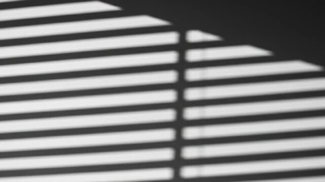 Blinds cast striking shadows