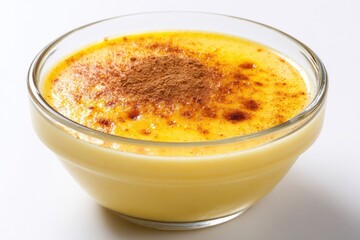 Custard isolated on white background