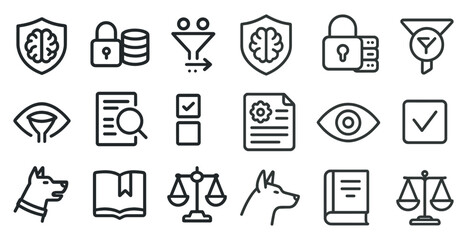 set of icons for web