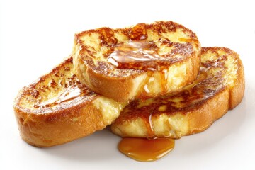 Fototapeta premium French toast isolated on white background