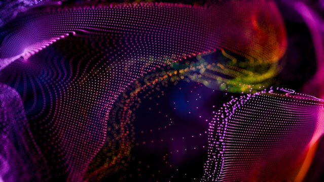 a colorful abstract background with a lot of dots