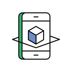 Augmented Reality Icon vector stock illustration