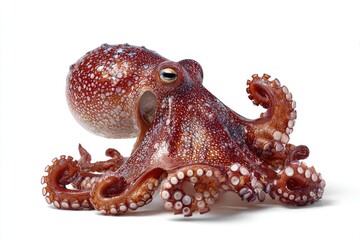 Fototapeta premium Octopus isolated on white background