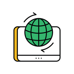Remote Access Icon vector stock illustration