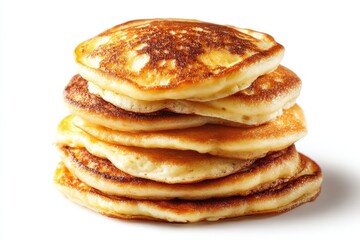Pancakes isolated on white background