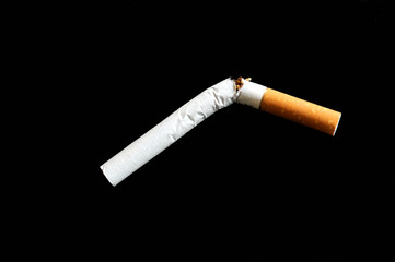 The last cigarette. Giving up on the addiction of smoking. 
De laatste sigaret. Het opgeven van de...